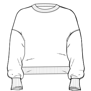 Fashion sewing patterns for Sweatshirt 9409